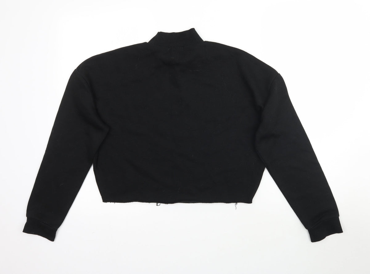 Primark Womens Black   Pullover Sweatshirt Size XS  - Cropped
