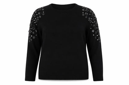 Belle vere note Womens Black   Pullover Jumper Size 16