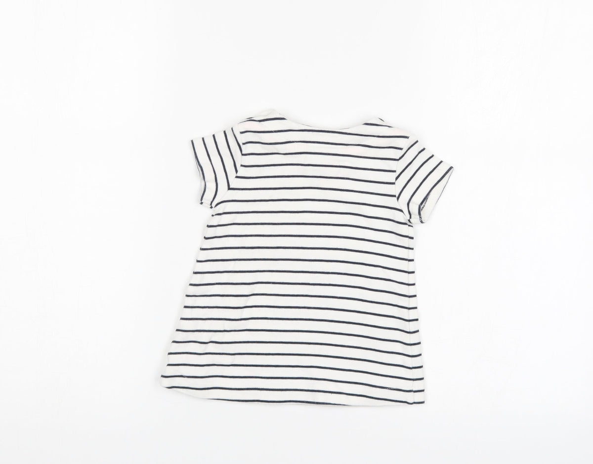 NEXT Boys White Striped  Pullover Casual Size 3-6 Months