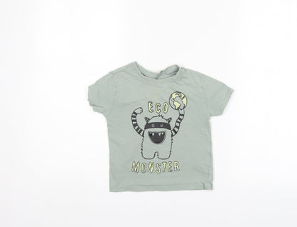 Primark Girls Green   Basic T-Shirt Size 2-3 Years