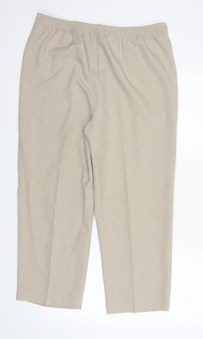 Womens UK Size 16 BM Regular Fit  Ivory Trousers