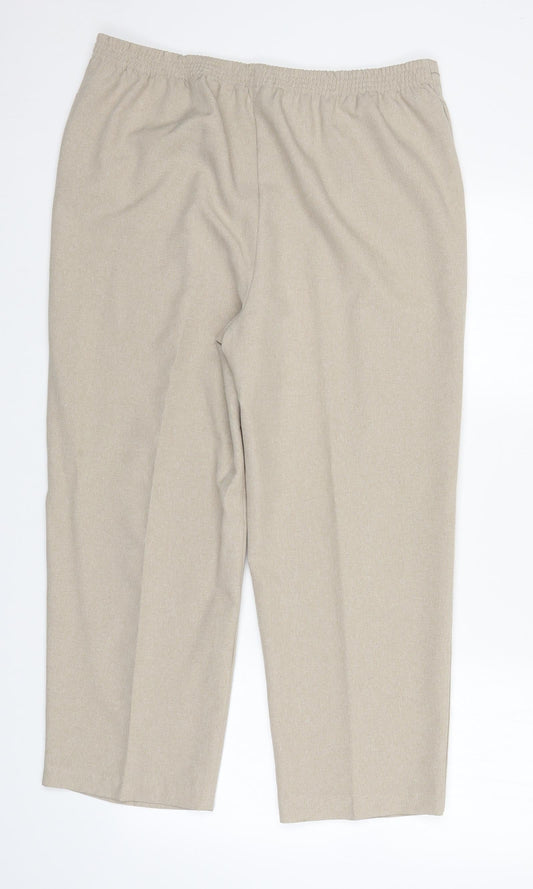 Womens UK Size 16 BM Regular Fit  Ivory Trousers