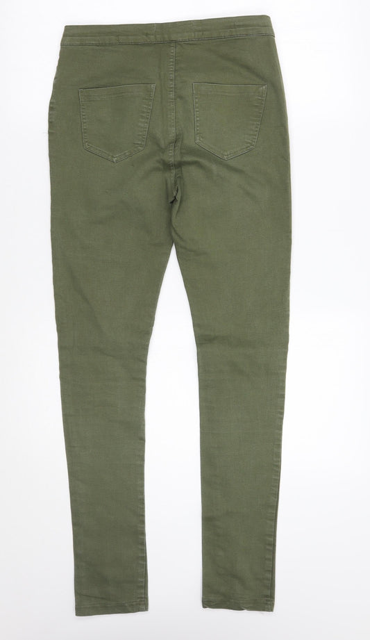 PARISIAN SIGNATURE Womens Green   Skinny Jeans Size 10 L27.5 in