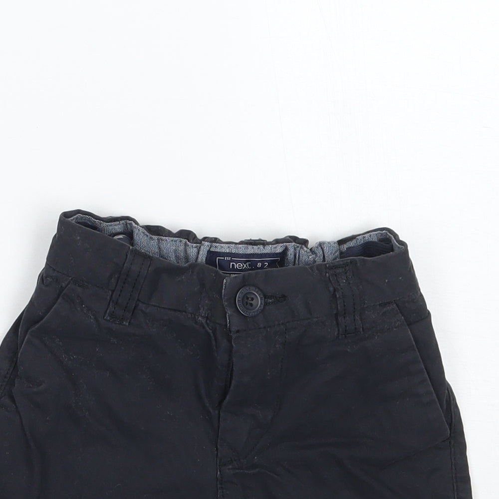 NEXT Boys Black   Chino Shorts Size 4 Years