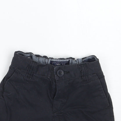 NEXT Boys Black   Chino Shorts Size 4 Years