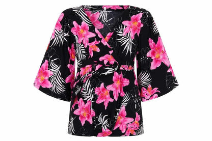 Womens UK Size 12 Preworn Black Basic Blouse