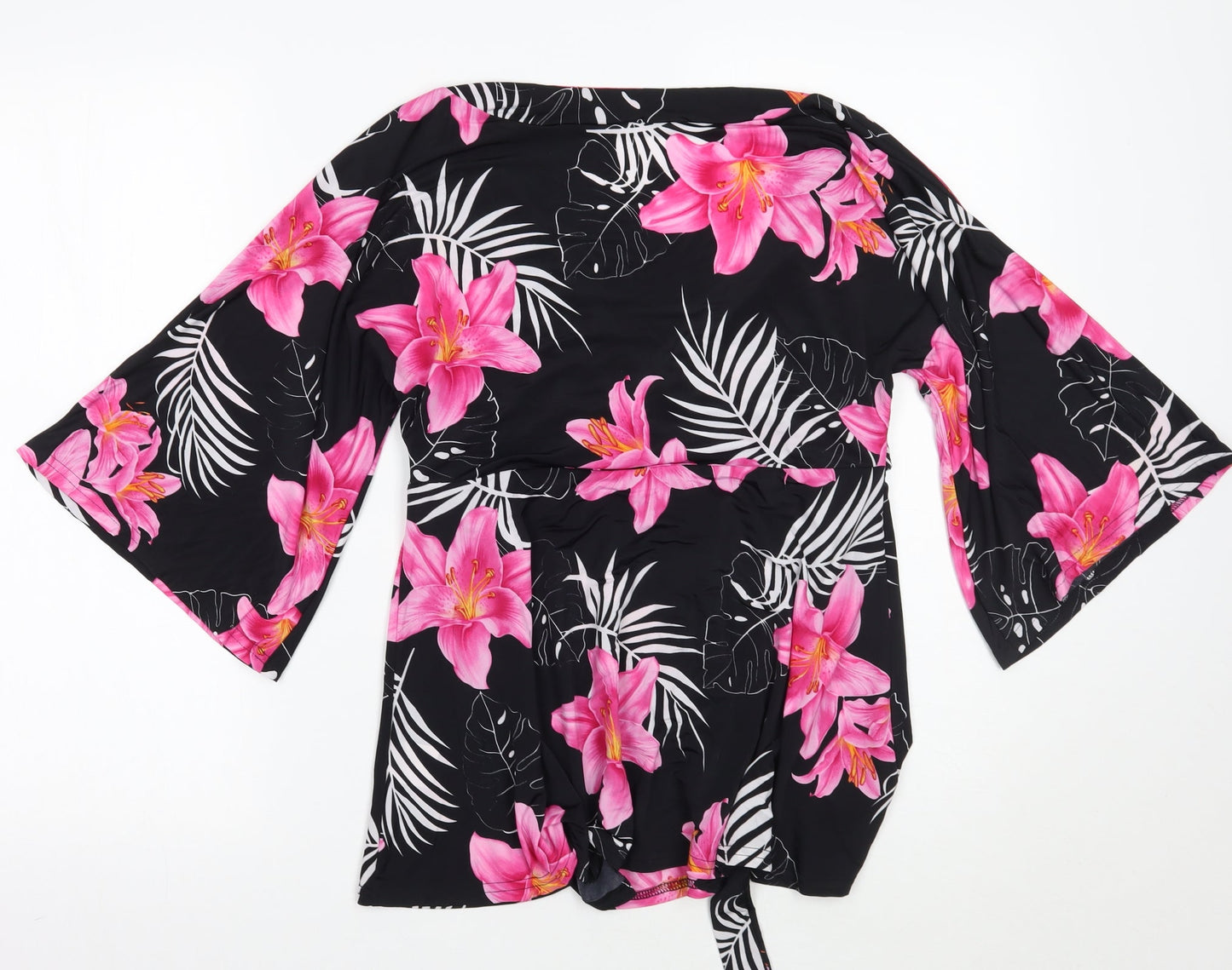 Womens UK Size 12 Preworn Black Basic Blouse