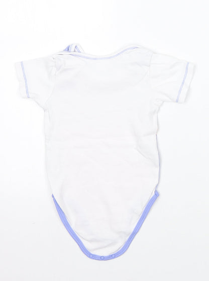 Wunder barchen Girls Blue Geometric  Babygrow One-Piece Size 18-24 Months