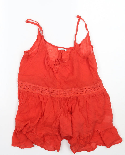 Evie Womens Orange   Basic Tank Size 12