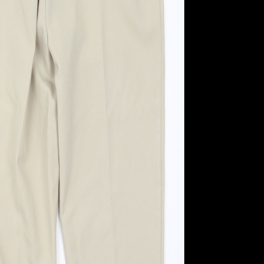 Womens UK Size 30 in Preworn Regular Fit  Beige Trousers
