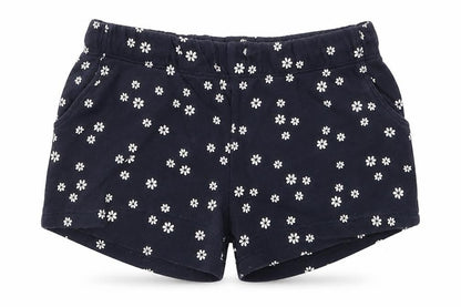 H&M Girls Blue Floral  Sweat Shorts Size 6 Years