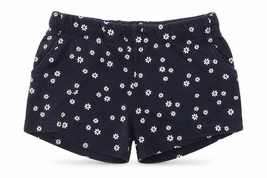 H&M Girls Blue Floral  Sweat Shorts Size 6 Years