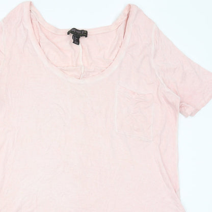 FOREVER 21 Womens Pink   Basic T-Shirt Size 18