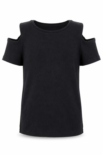 F&F Girls Black   Basic T-Shirt Size 7-8 Years