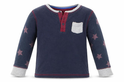 NEXT Boys Blue Solid  Cami Pyjama Top Size 18-24 Months  - Stars