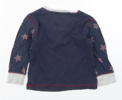 NEXT Boys Blue Solid  Cami Pyjama Top Size 18-24 Months  - Stars