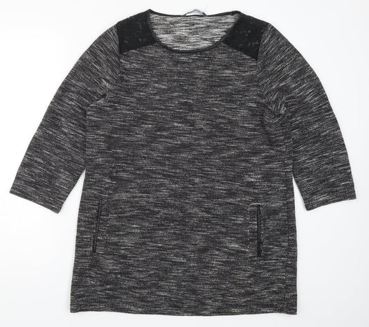 Bonmarché Womens Grey   Basic T-Shirt Size 16