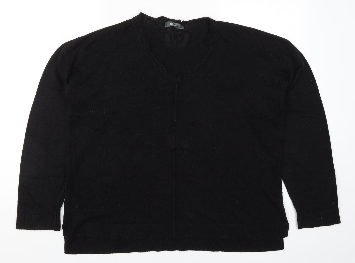 Womens UK Size 20 Studio Black Pullover Jumper
