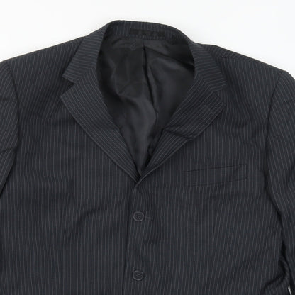Mens UK Size 44 Karl Jackson Regular Grey Suit Jacket