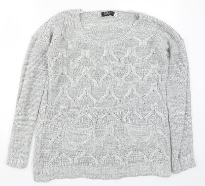Womens UK Size M Remel Grey Pullover Jumper