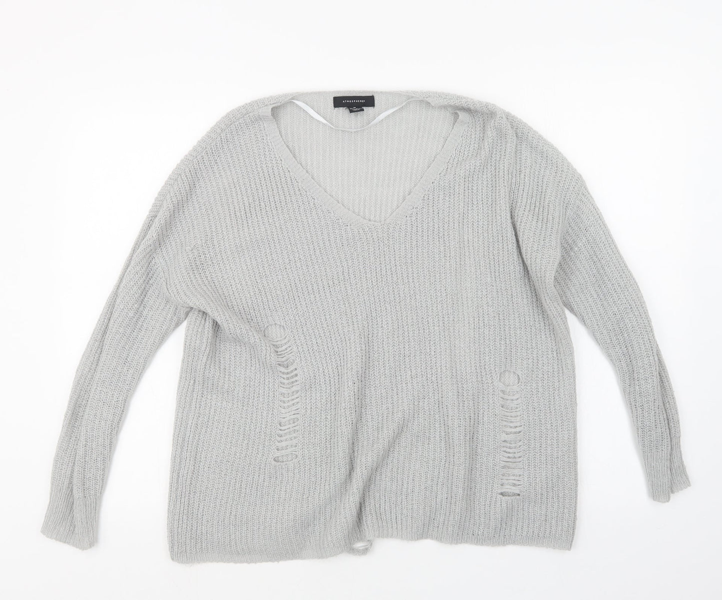 Womens UK Size 10 Atmosphere Grey Pullover Jumper