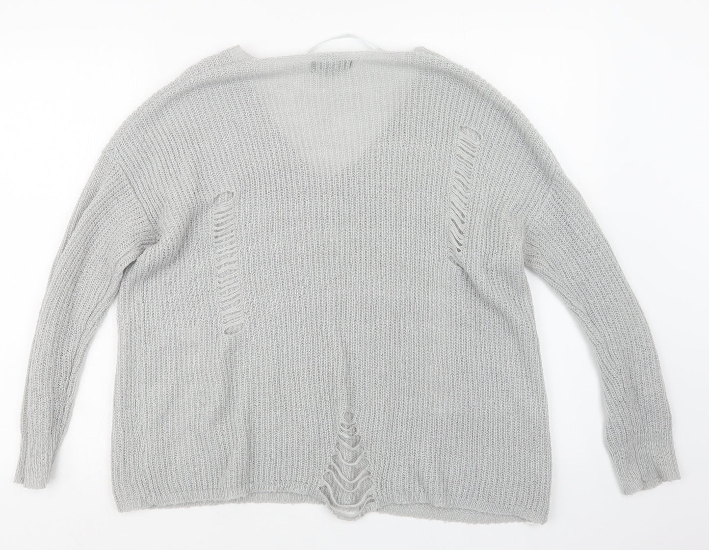 Womens UK Size 10 Atmosphere Grey Pullover Jumper
