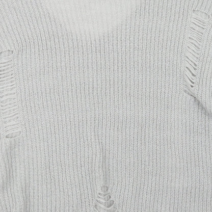 Womens UK Size 10 Atmosphere Grey Pullover Jumper