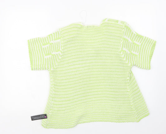 Womens UK Size 14 Roman Green Cardigan Jumper