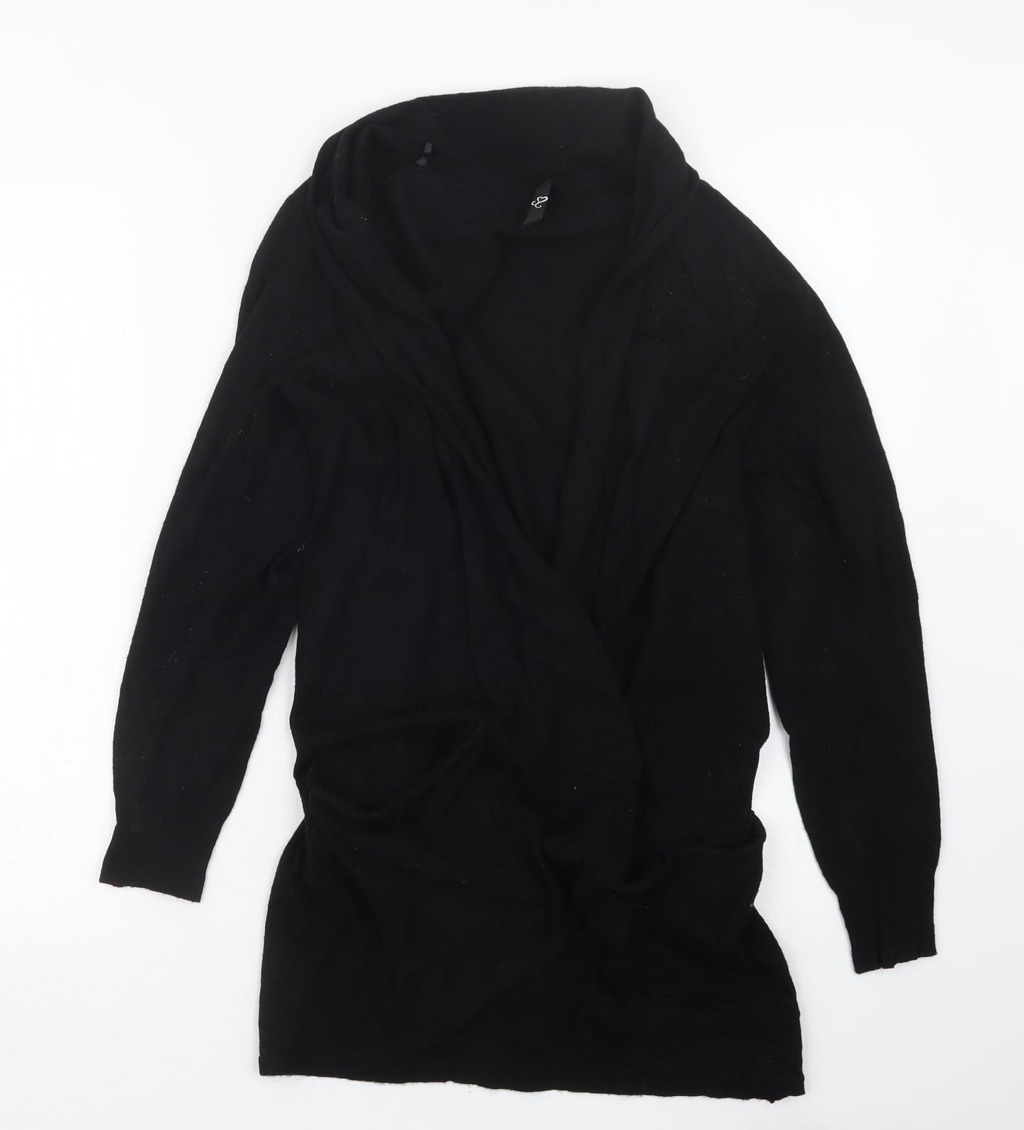 Womens UK Size 14 Preworn Black Cardigan Jumper