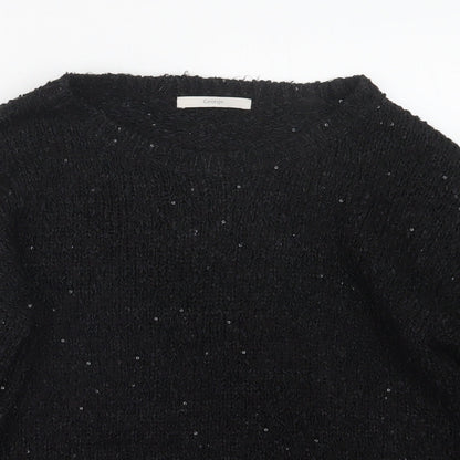 George Womens Black  Knit Pullover Jumper Size 12