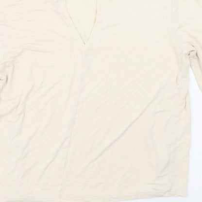 Womens UK Size 8 Topshop Ivory Basic T-Shirt
