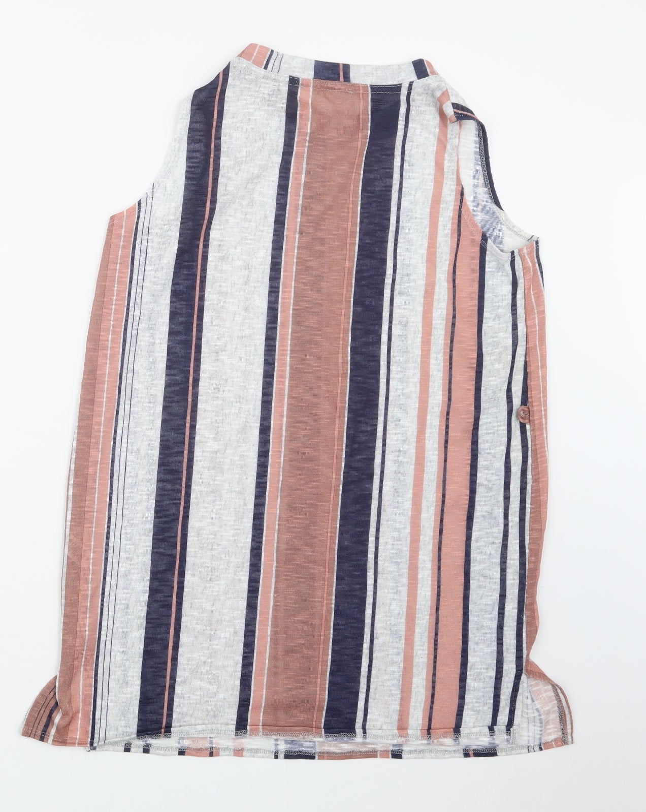 George Womens Grey Striped  Basic Tank Size 16