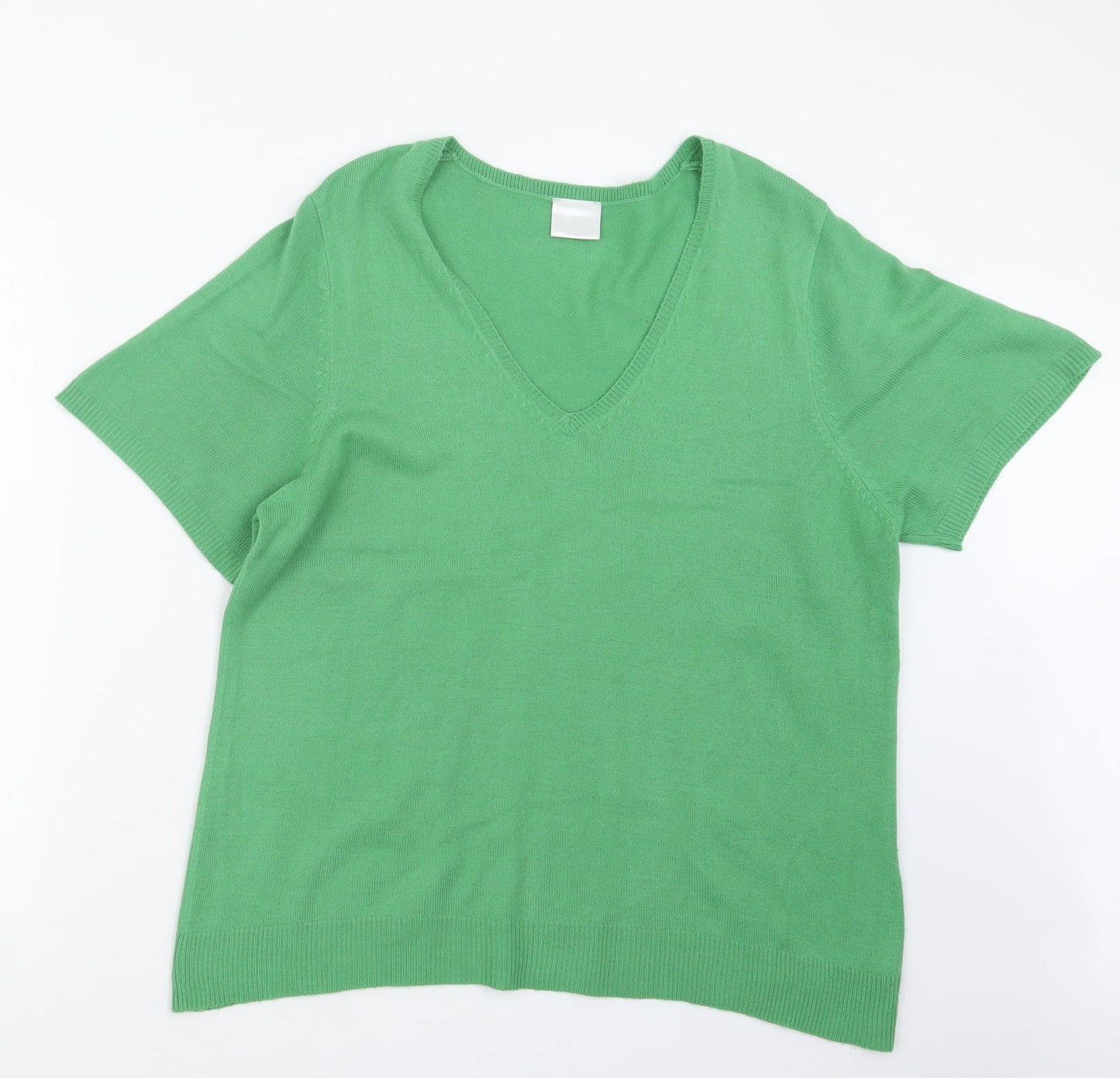 Womens UK Size 12 Casual Comfort Green Pullover Jumper
