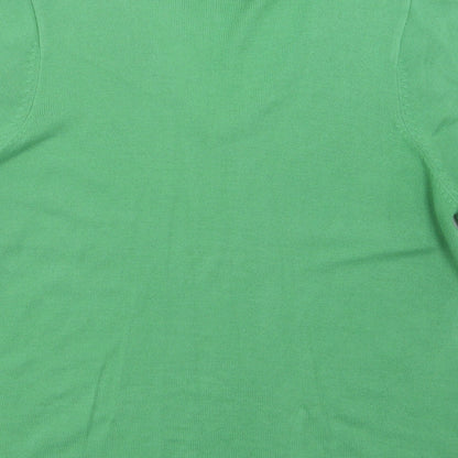 Womens UK Size 12 Casual Comfort Green Pullover Jumper