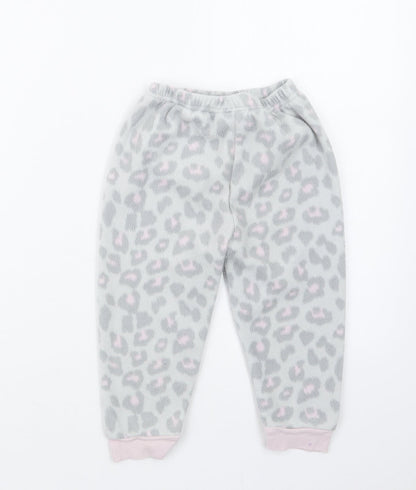 Jam Jam Girls Grey Animal Print  Capri Pyjama Set Size 2-3 Years