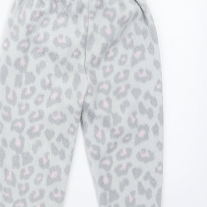 Jam Jam Girls Grey Animal Print  Capri Pyjama Set Size 2-3 Years