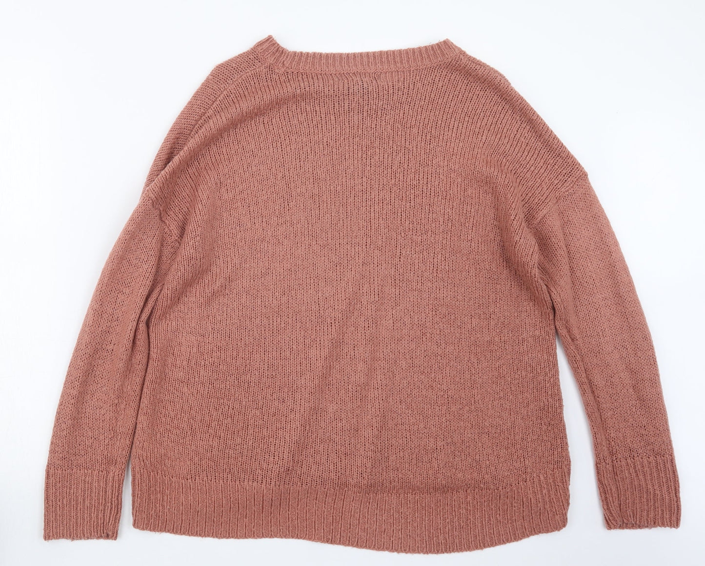 Womens UK Size L New Look Pink Pullover Jumper