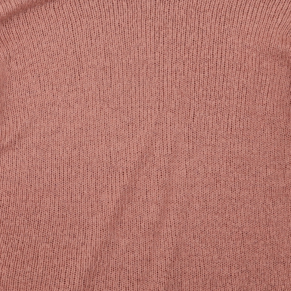 Womens UK Size L New Look Pink Pullover Jumper