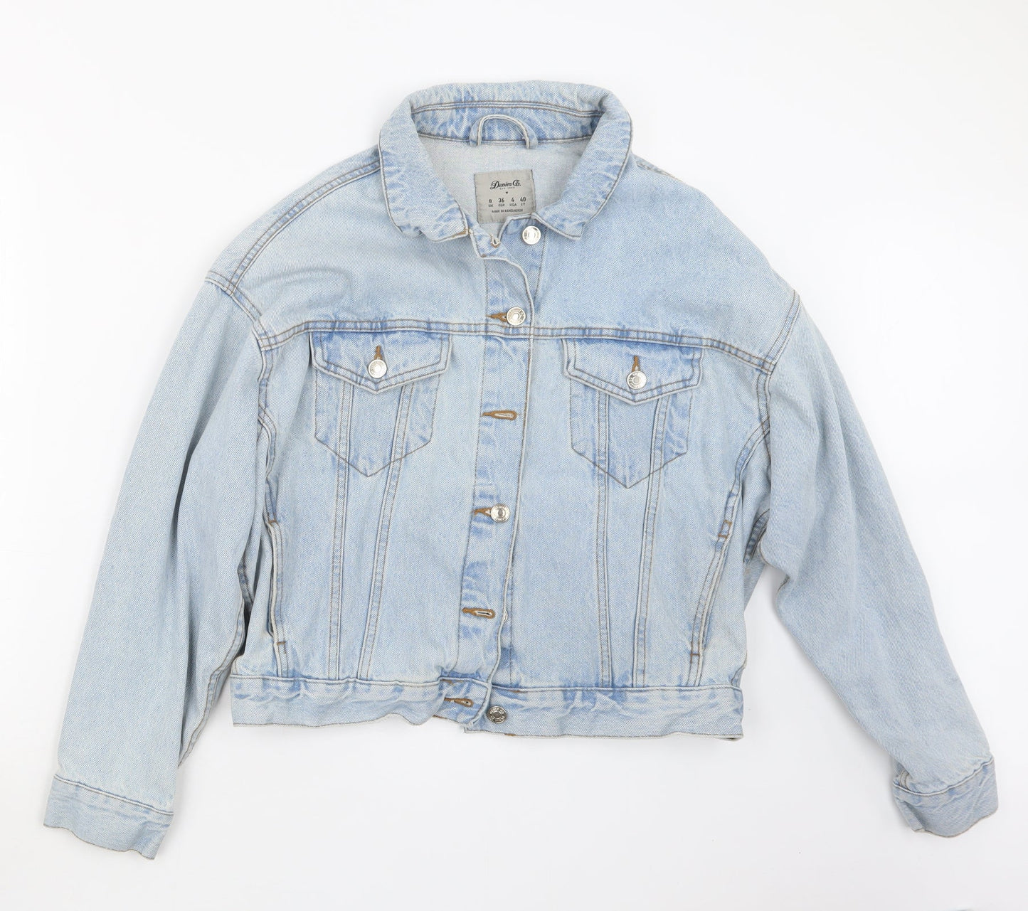 Denim Co. Womens Blue  Denim Jacket  Size 8