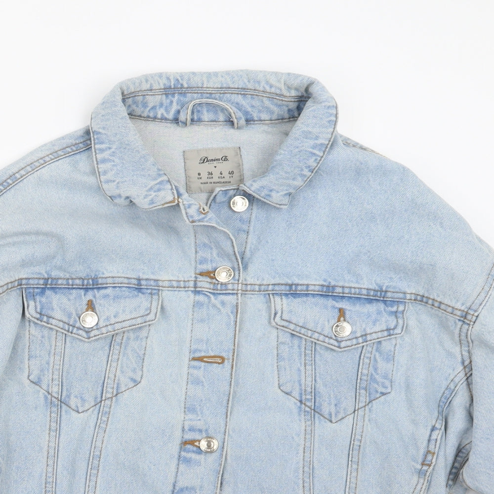 Denim Co. Womens Blue  Denim Jacket  Size 8