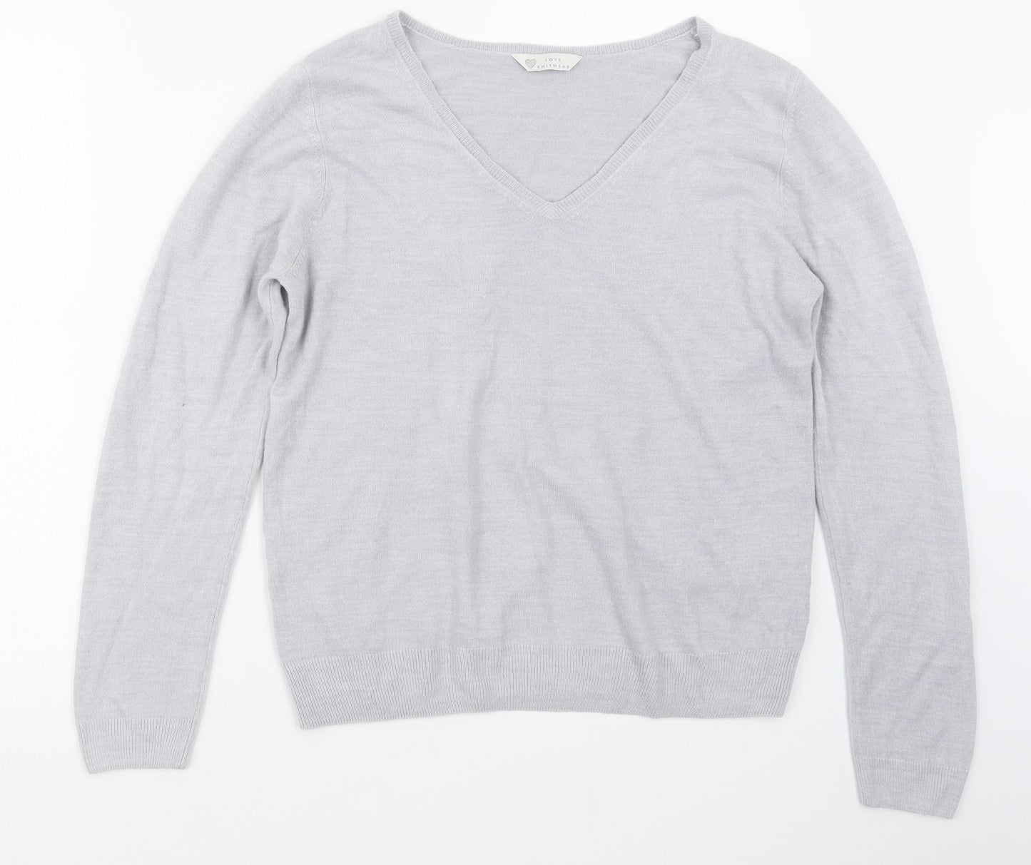 Womens UK Size 16 BHS Grey Pullover Jumper