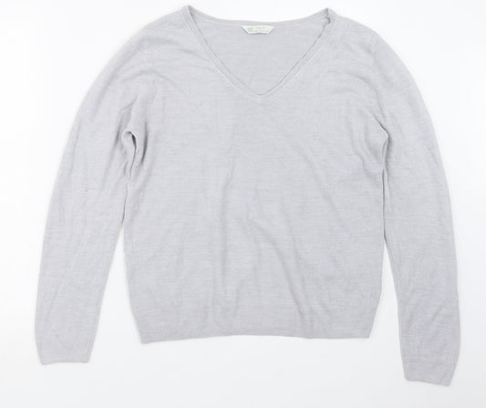 Womens UK Size 16 BHS Grey Pullover Jumper