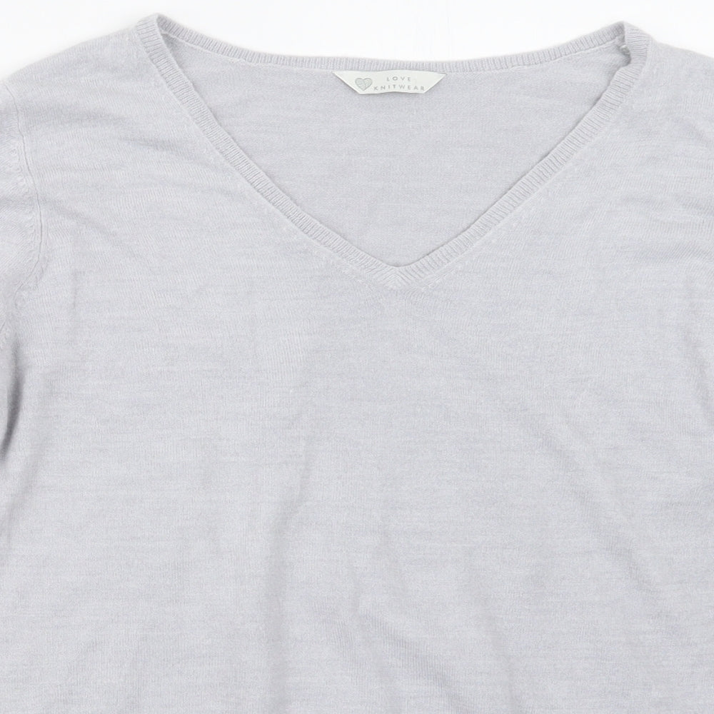 Womens UK Size 16 BHS Grey Pullover Jumper