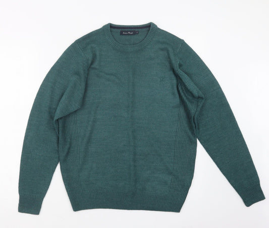 EWM Mens Green  Knit Pullover Jumper Size S