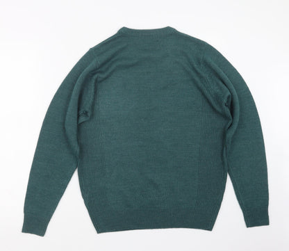 EWM Mens Green  Knit Pullover Jumper Size S
