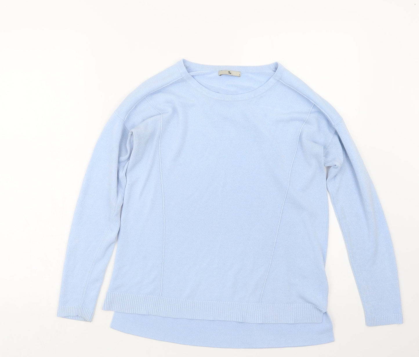 TU Womens Blue  Knit Pullover Jumper Size 8