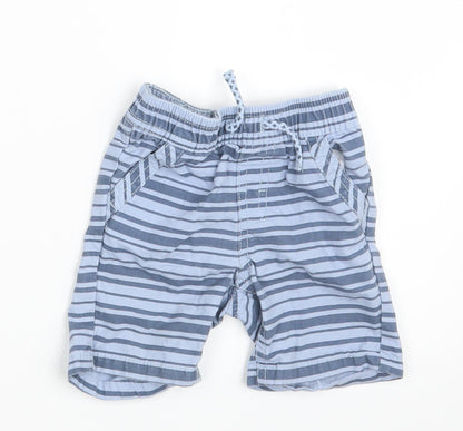 Priamrk Baby Blue Striped  Sweatpants Trousers Size 6-9 Months  - Waist 16in; Inside  leg 3in