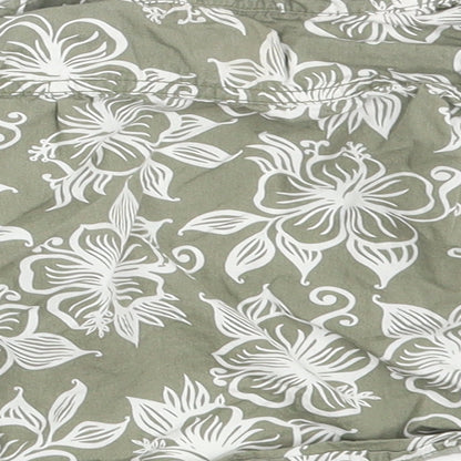 H&M Boys Grey Floral  Basic Button-Up Size 3-6 Months