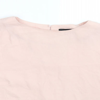 Womens UK Size 16 New Look Pink Basic Blouse