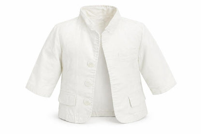 Mila Blue Baby White   Jacket Blazer Size 3-6 Months